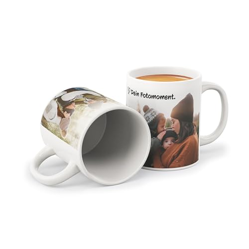 Tasse personalisiert mit Name und Foto I Fotogeschenk mit Wunschbild I Kaffeetasse weiß aus Porzellan selbst gestalten von FLYERALARM