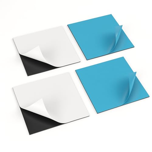 Magnetaufhängungen selbstklebend für Bilder und Schilder (2 Stück) Quadratische Magnetaufhängung (10cm x 10cm) mit passendem Gegenstück von FLYERALARM