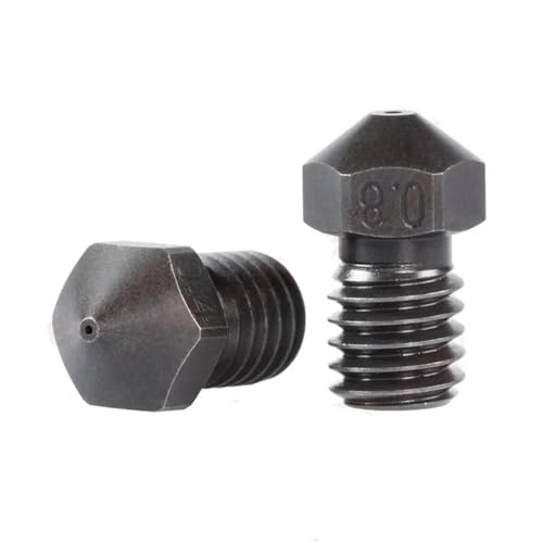 2 Stück/Los 0,4 mm 1,75 mm Carbon 3D-Druckdüse aus gehärtetem Stahl, for Flashforge Guider 2S 3D-Drucker von FLYIFE