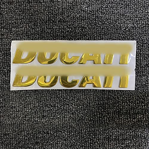 3D Harz Für Ducati 1199 Multistrada 1200 796 696 Hypermotard Aufkleber Tankgriffe Emblem Aufkleber Für Ducati Corse Zubehör Zubehör (Color : Gold) von FLYIFE