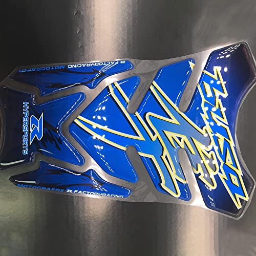 FLYIFE Motorrad Tankpad Protector Aufkleber Aufkleber Fall Tankpad 3D Aufkleber Für Suzuki Hayabusa GSX1300R GSX1300R Zubehör (Color : A Blue) von FLYIFE