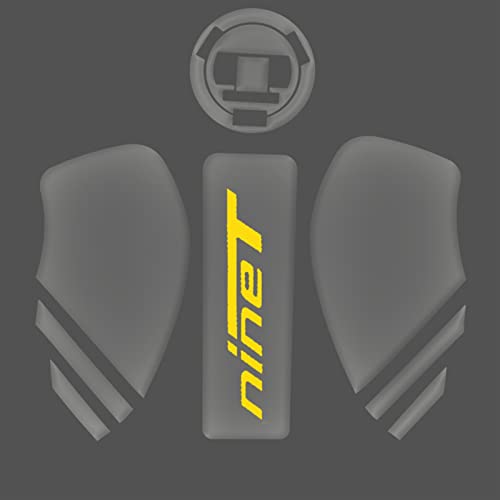 Motorrad-Tankseitenaufkleber Für B&M&W R NineT R Nine T RnineT Kniegriffschutz Anti-Rutsch-Aufkleber Tank Traction Pad Zubehör (Color : 4) von FLYIFE