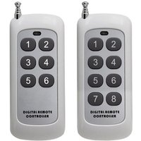 2er-Pack Funkfernbedienungen (433 MHz) für Garagentore und MP3-Player von FLYME