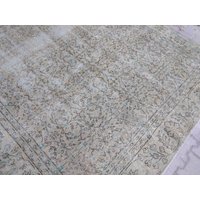 Vintage Blumen Teppich Gewebt Gedeckt Vintage Handgemacht Oushak 305x205cm /106, 7Ft Vintage Blumen Teppich Gewebt Gedeckt Vintage Handgemacht Oushak 305x205cm /106, 7Ft von FLYRUG