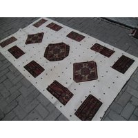 Vintage Deko Teppich Patchwork-Teppich Oushak , 240 X 135 cm Vintage Deko Teppich Patchwork-Teppich Oushak , 240 X 135 cm von FLYRUG