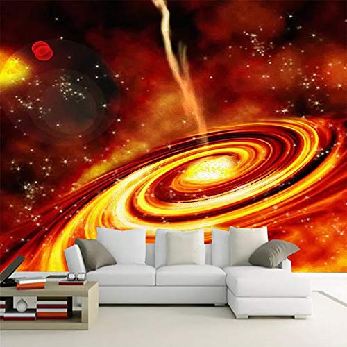 FLYYL Benutzerdefinierte Fototapete 3D Traum Roten Universum Milchstraße Hintergrund Wandbild Wohnzimmer TV Sofa Kinder Schlafzimmer Cartoon Tapeten Dekoration von FLYYL