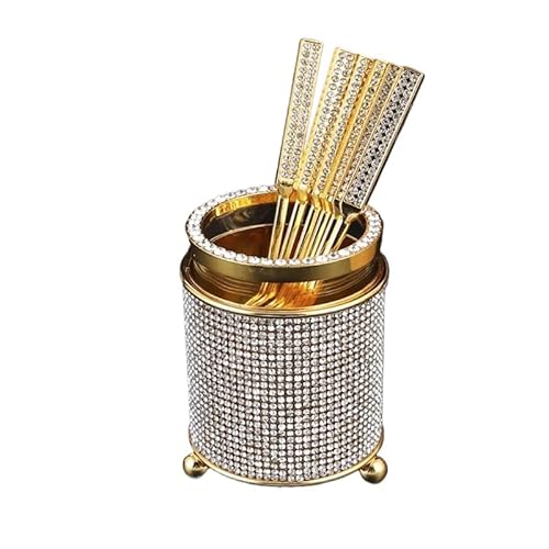 FLYuechun Ranan Kaffeelöffel-Aufbewahrungsbox-Set, 13,8 x 7 x 7 cm, Western-Restaurant-Messer, Gabel, Löffel, Dessert- und Snacklöffel, Besteckhalter (Volldiamantmodell 1) von FLYuechun Ranan