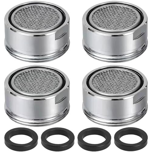 Perlatoren für Wasserhähne,4 Stück Strahlregler M24 Strahlregler Wasserhahn Wassersparend Strahlregler Wasserhahn Sieb 24mm Wasserhansip Metallisch mit Dichtung für Küche und Bad(Silber) Perlatoren für Wasserhähne,4 Stück Strahlregler M24 Strahlregler Wasserhahn Wassersparend Strahlregler Wasserhahn Sieb 24mm Wasserhansip Metallisch mit Dichtung für Küche und Bad(Silber) von FLZONHUT