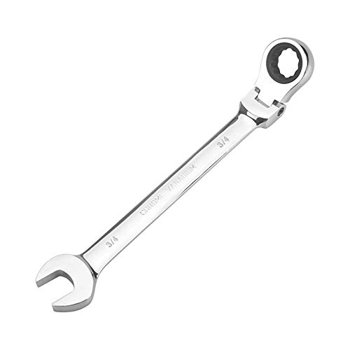 FLZOSPER 1,9 cm SAE-Flexkopf-Getriebeschlüssel, Kastenendkopf, 72 Zähne, Ratschenringschlüssel von FLZOSPER