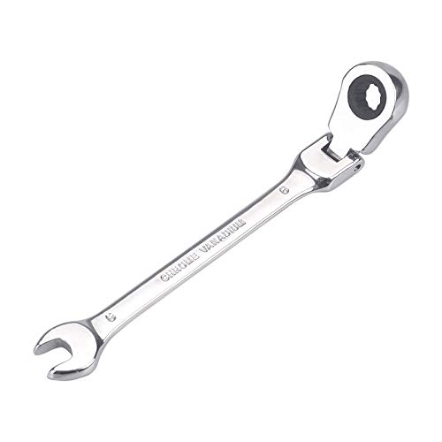 FLZOSPER 6 mm metrischer Flexkopf-Getriebeschlüssel, Ringmaulschlüssel mit 72 Zähnen von FLZOSPER