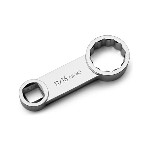 FLZOSPER Drehmomentadapter, 11/16 Zoll, 12-Punkt-Endstück, 3/8-Zoll-Antrieb, langlebiger Drehmomentschlüssel-Adapter für Drehmoment an schwer erreichbaren Stellen von FLZOSPER