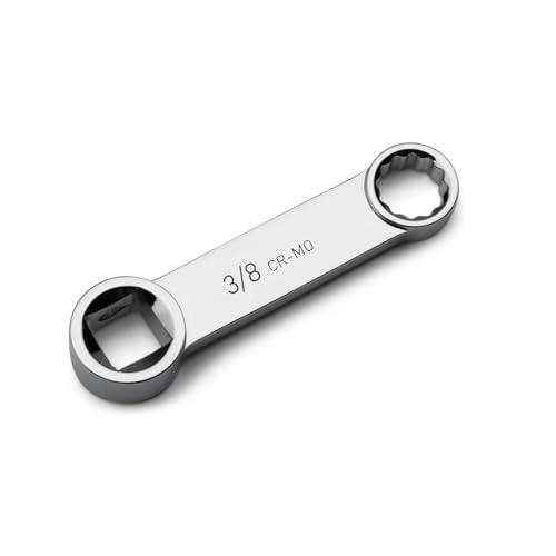 FLZOSPER Drehmomentadapter, 3/8 Zoll, 12-Punkt-Endstück, 3/8-Zoll-Antrieb, langlebiger Drehmomentschlüssel-Adapter für Drehmoment an schwer erreichbaren Stellen von FLZOSPER