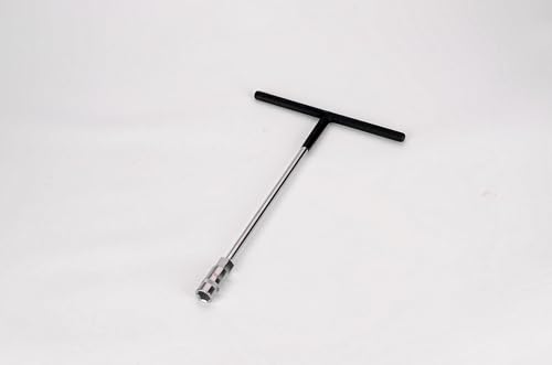 FLZOSPER Metrischer Steckschlüssel, 9 mm, T-Griff, gummiert, Chrom-Vanadium-Stahl von FLZOSPER