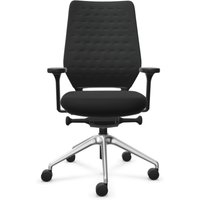 FM Büromöbel Schwerlast-Bürostuhl FM asiento, Synchronmechanik, 4D Armlehnen, 3D Sitzneigefunktion, Rückenlehne mit 3D-Strickgewebe, supersoft bezogen, ohne Lordosenstütze, schwarz von FM Büromöbel