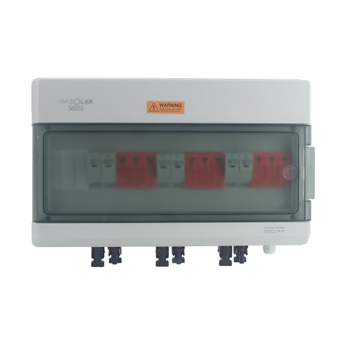 DC-Anschlussbox mit T1+T2 Überspannungsschutz, 3/3 1000V Generatoranschlusskasten 0% MwSt von FM-SOLAR