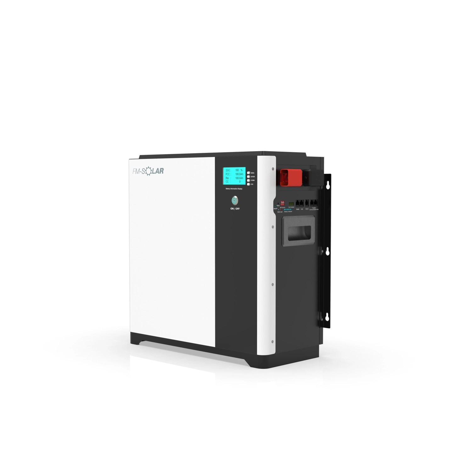 FM-SOLAR 5 kWh Speicher PV Akku Stapel oder Wandmontage 51,2V 100Ah LiFePO4 Lithium von FM-SOLAR