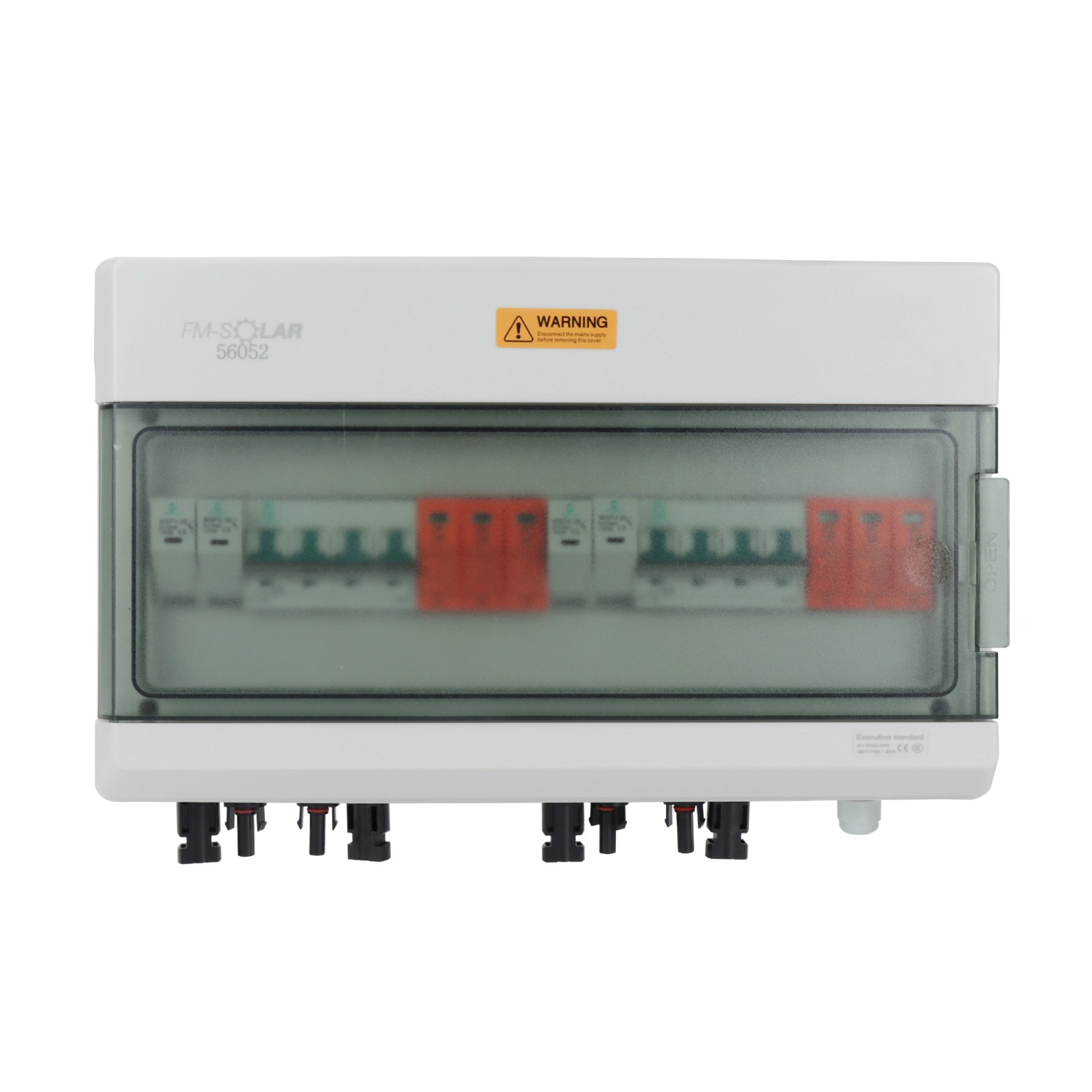 FM-SOLAR DC-Anschlussbox mit Leitungstrennschalter MCB T1+T2 Überspannungsschutz 2/2 1000V Generatoranschlusskasten von FM-SOLAR