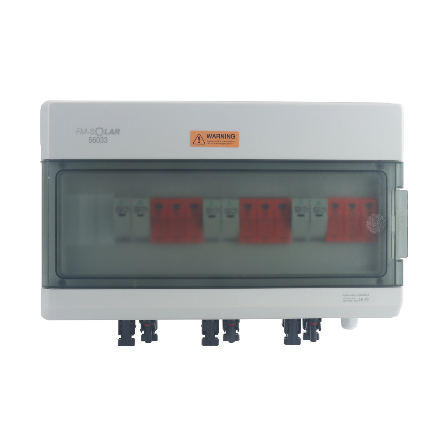 FM-SOLAR DC-Anschlussbox mit T1+T2 Überspannungsschutz 3/3 1000V Generatoranschlusskasten von FM-SOLAR