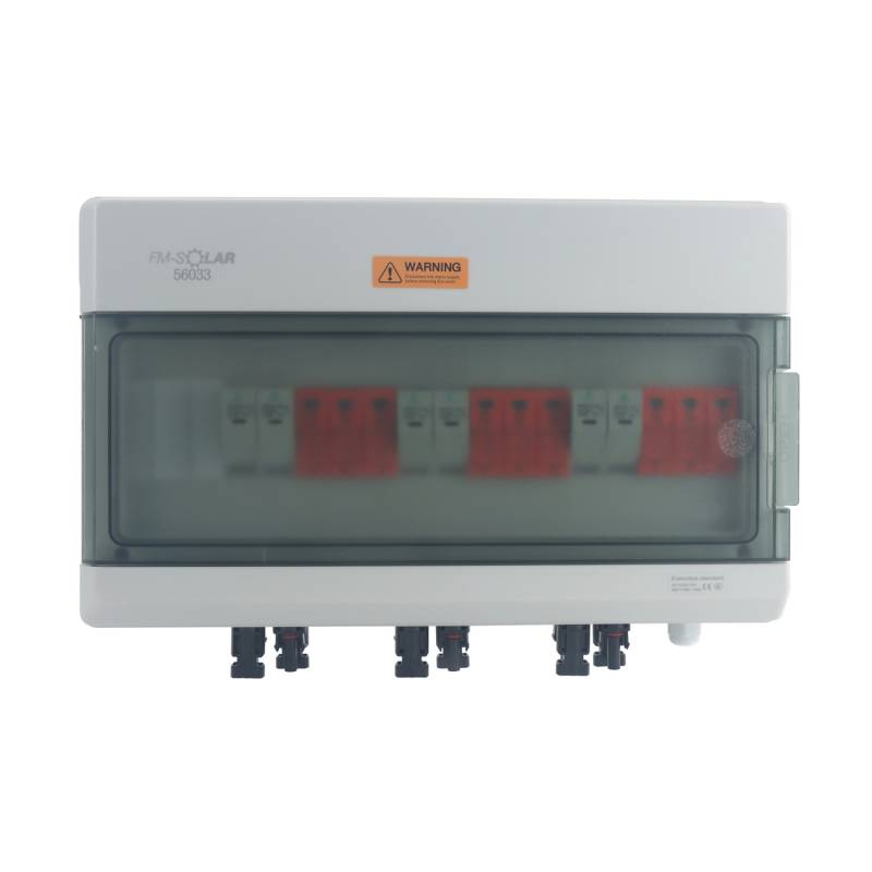 FM-SOLAR DC-Anschlussbox mit T1+T2 Überspannungsschutz 3/3 1000V Generatoranschlusskasten von FM-SOLAR