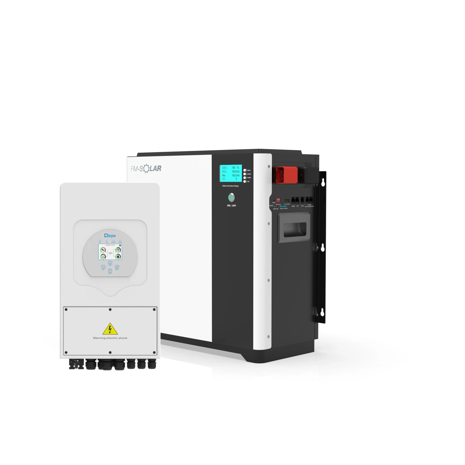 FM-SOLAR Deye 1-Phasen Hybrid-Wechselrichter On/Off-Grid 5kW PV Solar + 20kWh Batterie Speicher FM-SOLAR Deye 1-Phasen Hybrid-Wechselrichter On/Off-Grid 5kW PV Solar + 20kWh Batterie Speicher von FM-SOLAR