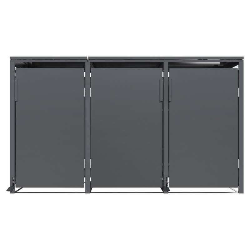 FM-SOLAR Mülltonnenbox Anthrazit für 3 Mülltonne FM-SOLAR Mülltonnenbox Anthrazit für 3 Mülltonne von FM-SOLAR