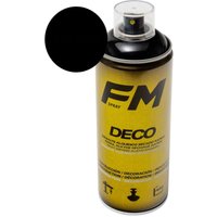 Schwarze Sprühdose 400ml Mattschwarz - ral 9005 von FM SPRAY
