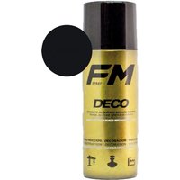 Schwarze Sprühdose 400ml Satin schwarz - ral 9005 von FM SPRAY