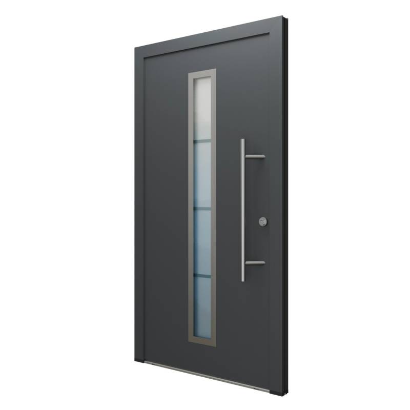 FM Türen AS68 Modell 01 1000 x 2000 Anthrazit Rechts Innen Beschläge Set 13 Glas 20 von FM Türen