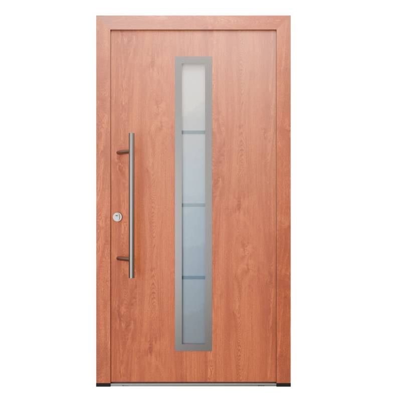 FM Türen AS68 Modell 01 1000 x 2000 Goldene Eiche Links Innen Beschläge Set 13 Glas 20 von FM Türen