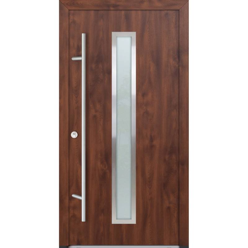 FM Türen AS68 Modell 01 1000 x 2000 Nussbaum Links Innen Beschläge Set 01 von FM Türen