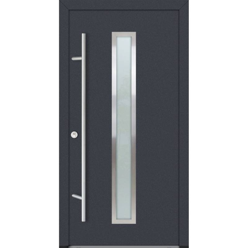 FM Türen AS68 Modell 01 1000 x 2100 Anthrazit Links Innen Beschläge Set 01 von FM Türen