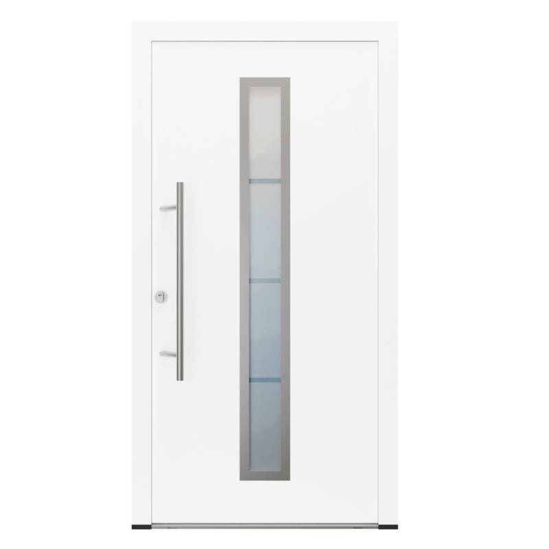 FM Türen AS68 Modell 01 1100 x 2100 Weiß Links Innen Beschläge Set 13 Glas 20 von FM Türen
