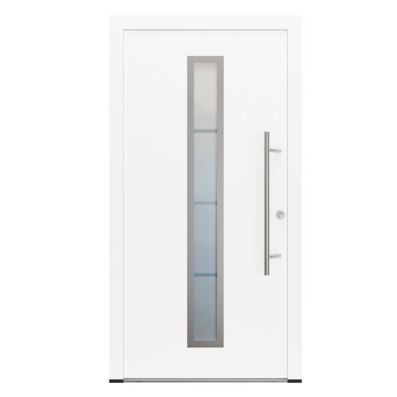 FM Türen AS68 Modell 01 1100 x 2100 Weiß Rechts Innen Beschläge Set 13 Glas 20 von FM Türen