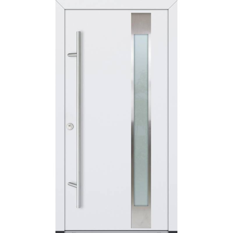 FM Türen AS68 Modell 04 1000 x 2000 Weiß Links Innen Beschläge Set 01 von FM Türen