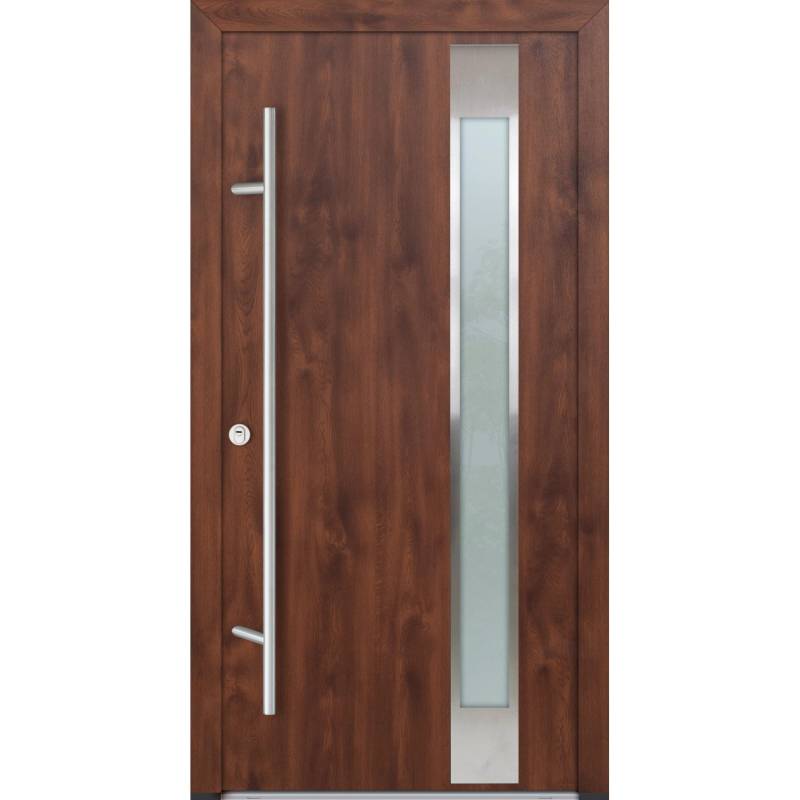 FM Türen AS68 Modell 04 1000 x 2100 Nussbaum Links Innen Beschläge Set 01 von FM Türen
