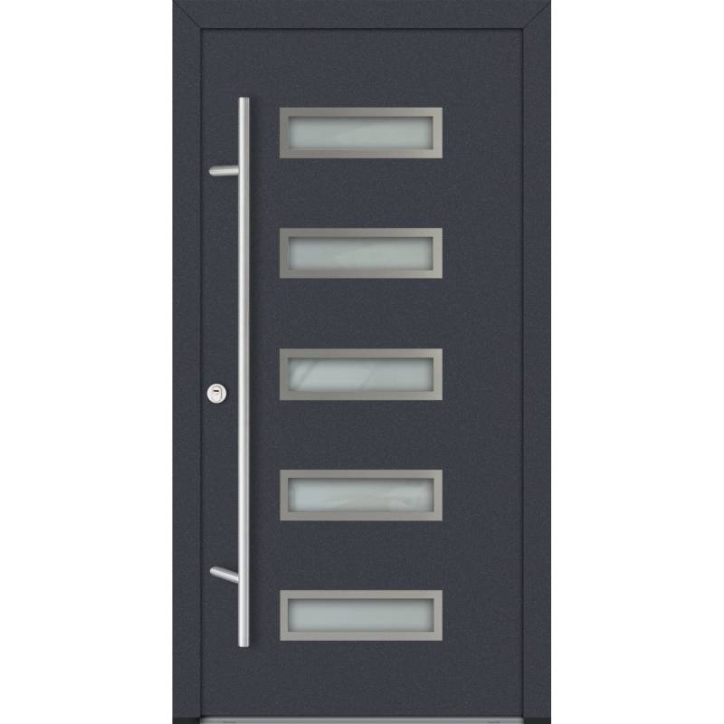FM Türen AS68 Modell 11 1000 x 2000 Anthrazit Links Innen Beschläge Set 01 von FM Türen