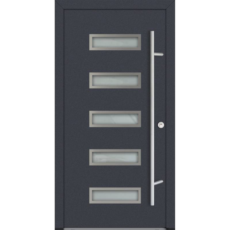 FM Türen AS68 Modell 11 1000 x 2000 Anthrazit Rechts Innen Beschläge Set 01 von FM Türen