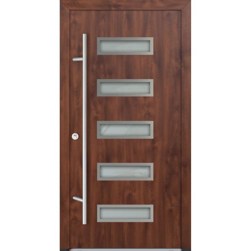 FM Türen AS68 Modell 11 1000 x 2000 Nussbaum Links Innen Beschläge Set 01 von FM Türen