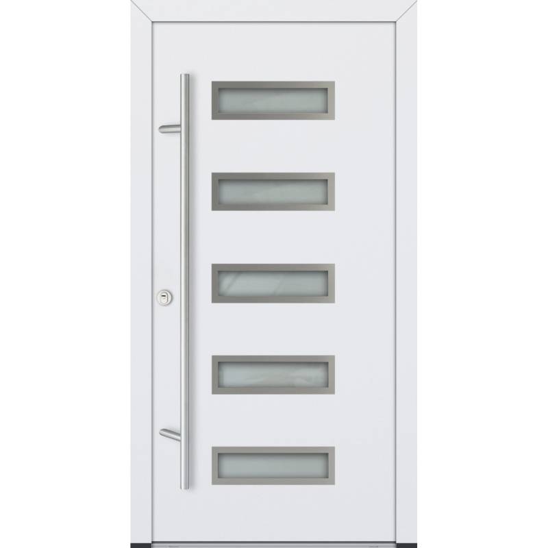 FM Türen AS68 Modell 11 1000 x 2100 Weiß Links Innen Beschläge Set 01 von FM Türen
