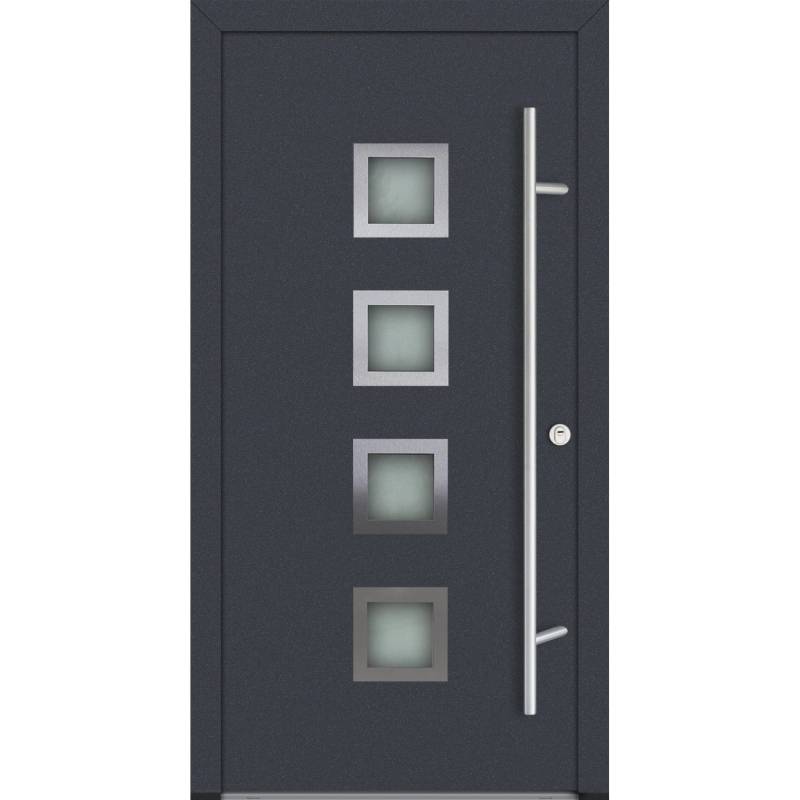 FM Türen AS68 Modell 13 1000 x 2100 Anthrazit Rechts Innen Beschläge Set 01 von FM Türen