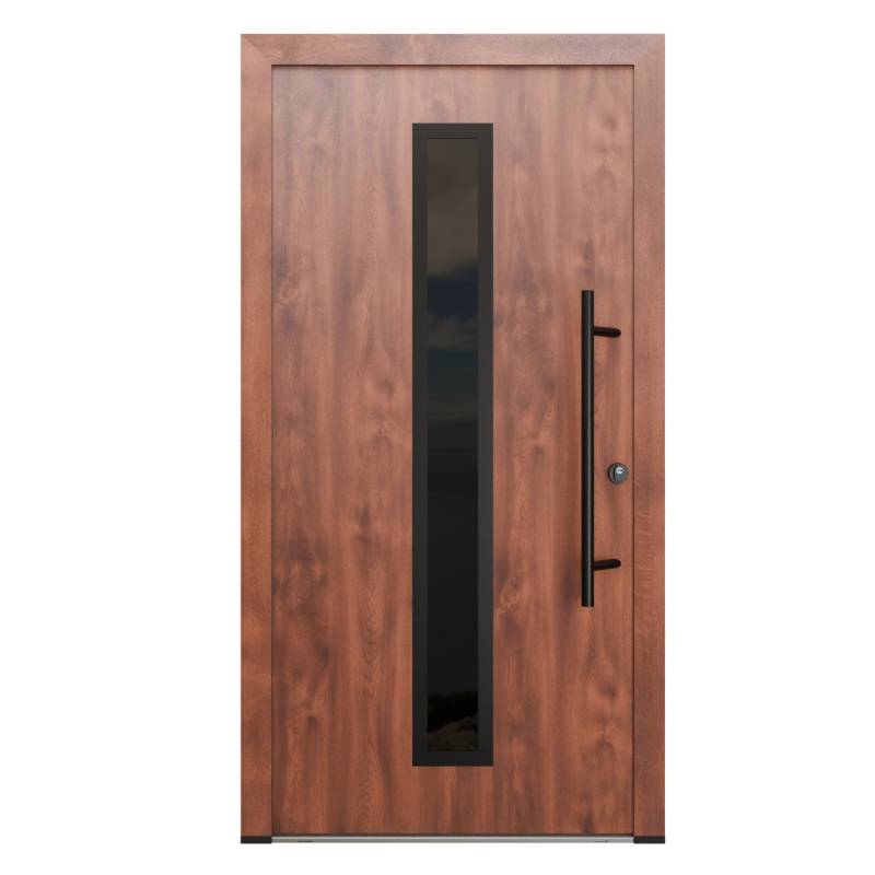 FM Türen AS68 Modell 21 1000 x 2000 Nussbaum Rechts Innen Beschläge Set 13 Glas 09 von FM Türen