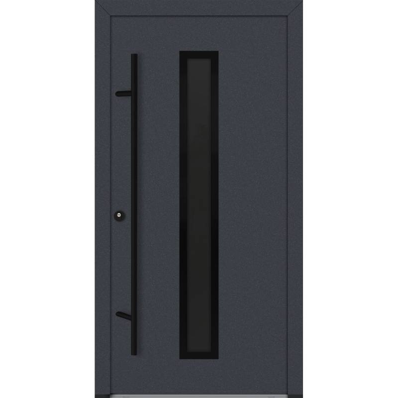 FM Türen AS68 Modell 21 1000 x 2100 Anthrazit Links Innen Beschläge Set 01 von FM Türen
