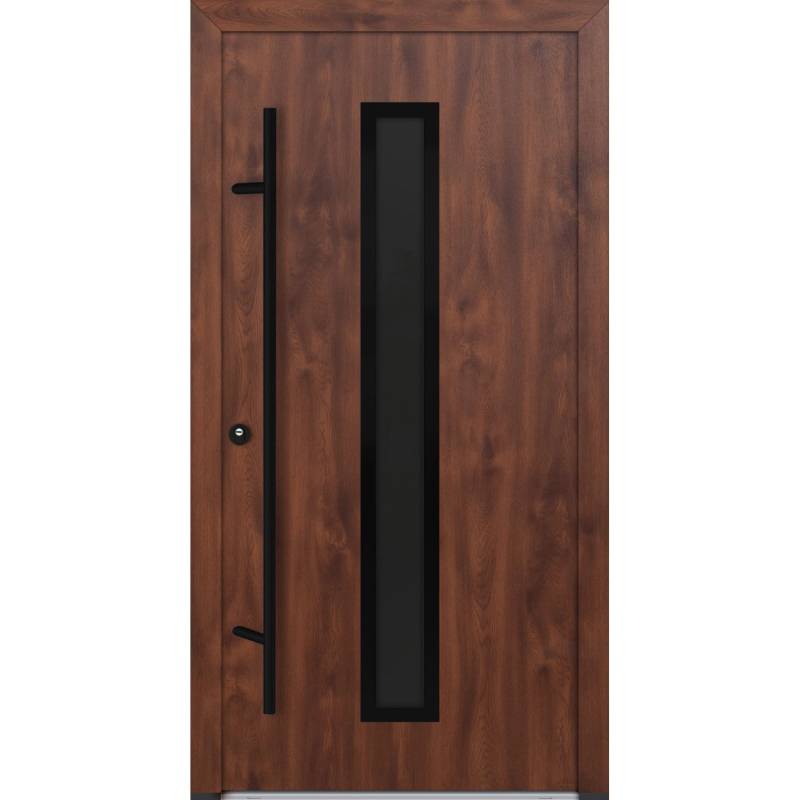 FM Türen AS68 Modell 21 1100 x2100 Nussbaum Links Innen Beschläge Set 01 von FM Türen