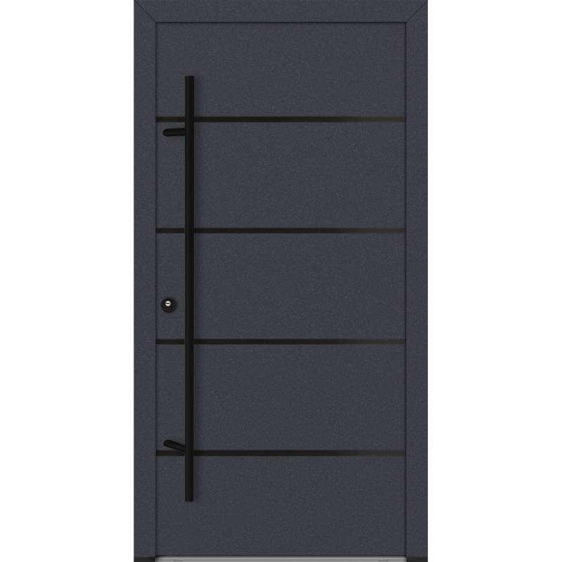 FM Türen AS68 Modell 22 1000 x 2000 Anthrazit Links Innen Beschläge Set 01 von FM Türen