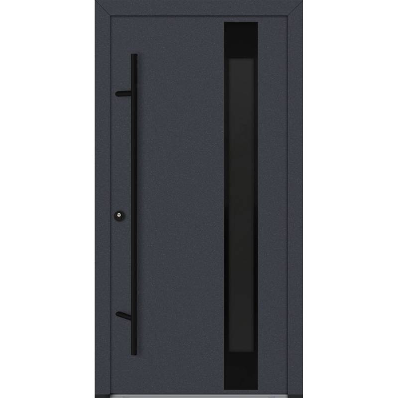 FM Türen AS68 Modell 24 1000 x 2000 Anthrazit Links Innen Beschläge Set 01 von FM Türen