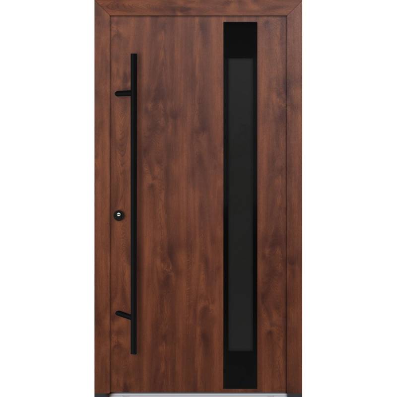 FM Türen AS68 Modell 24 1100 x2100 Nussbaum Links Innen Beschläge Set 01 von FM Türen
