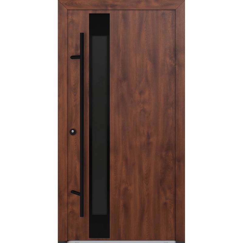 FM Türen AS68 Modell 34 1100 x2100 Nussbaum Links Innen Beschläge Set 01 von FM Türen