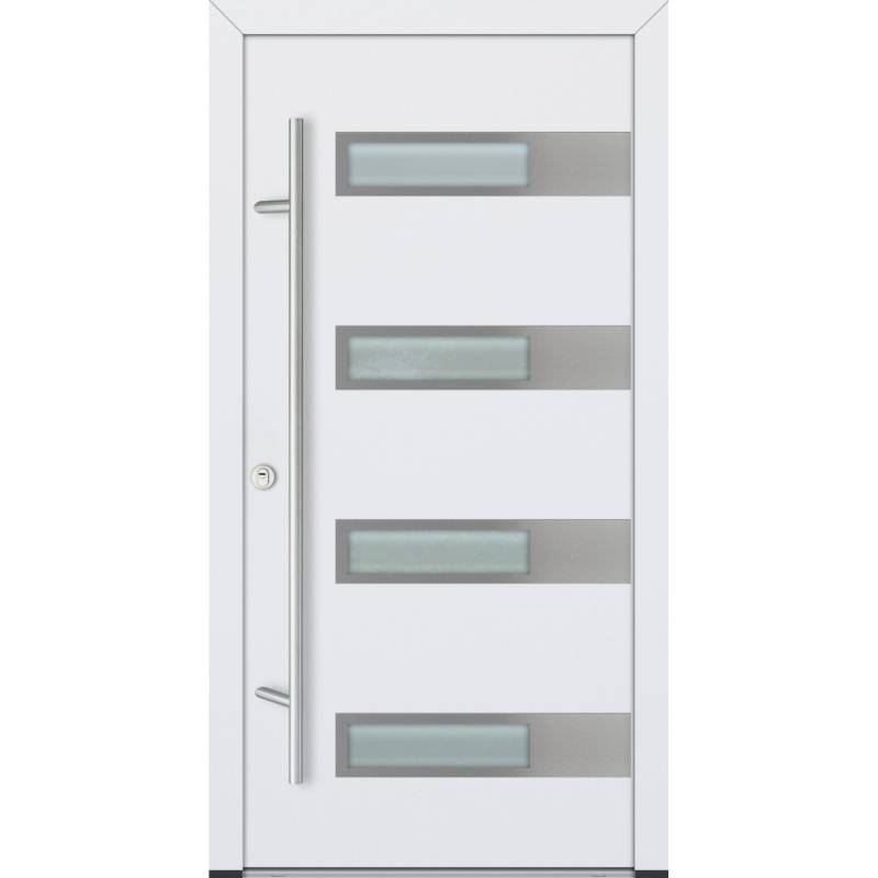 FM Türen AS68 Modell 43 1100 x2100 Weiß Links Innen Beschläge Set 01 von FM Türen