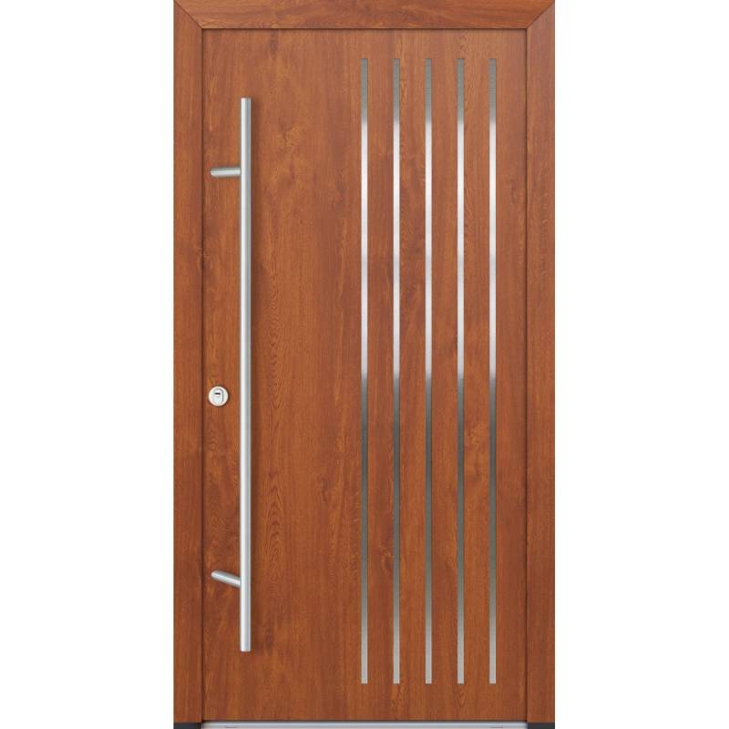 FM Türen AS68 Modell 44 1000 x 2000 Goldene Eiche Links Innen Beschläge Set 01 von FM Türen
