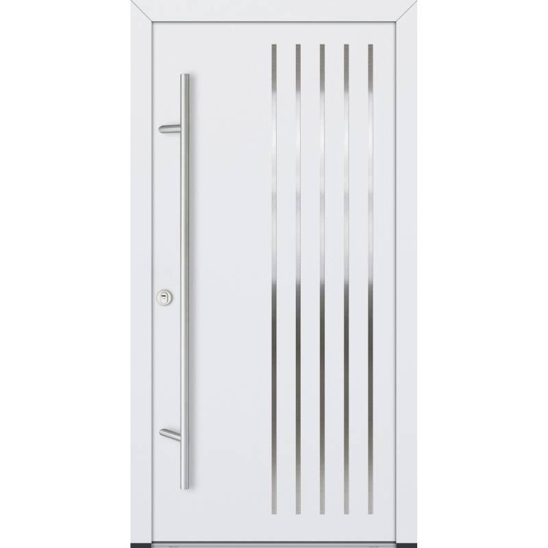 FM Türen AS68 Modell 44 1000 x 2000 Weiß Links Innen Beschläge Set 01 von FM Türen